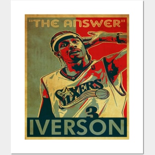 vintage "the answer" allen iverson Posters and Art